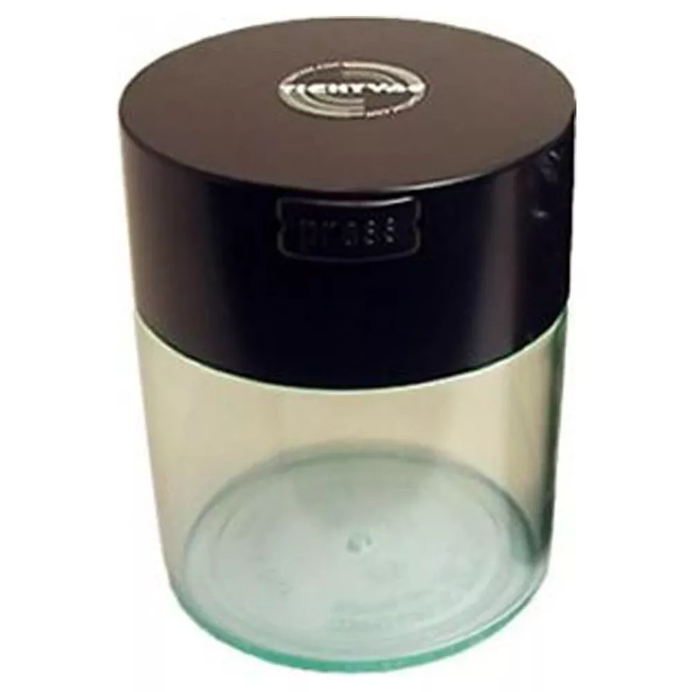 coffeevac-cfvb-1-2lb-clear-storage-container-with-black-top Coffeevac CFVB 1/2lb Clear Storage Container With Black Top