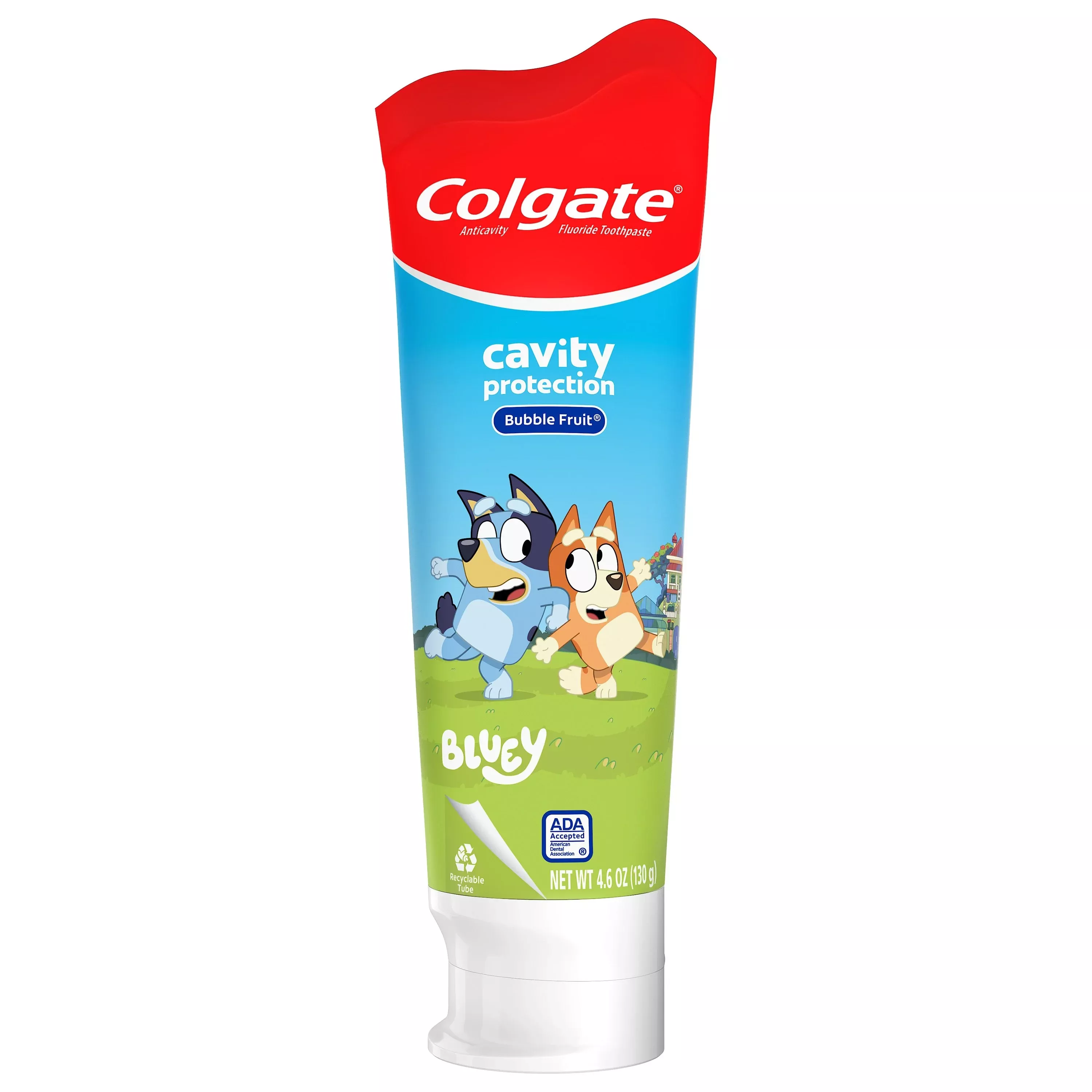 Colgate - Bluey Kids Toothpaste with Fluoride, Mild Bubble Fruit Flavor, 4.6oz - Case of 12
