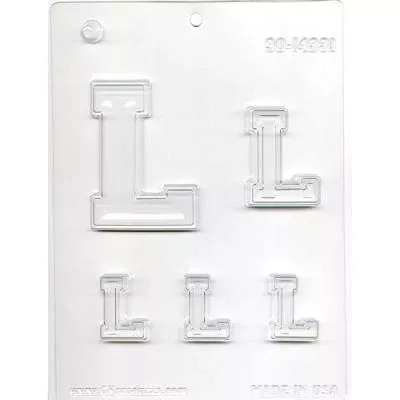 collegiate-l-chocolate-mold Collegiate L Chocolate Mold