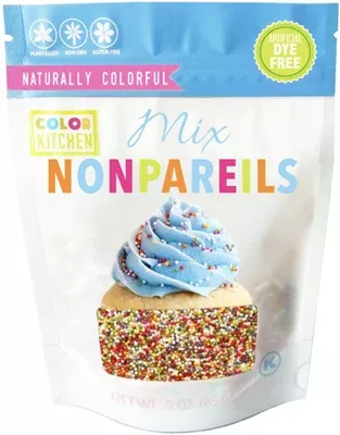 color-kitchen-natural-rainbow-nonpareils-2oz Color Kitchen Natural Rainbow Nonpareils -- 2oz
