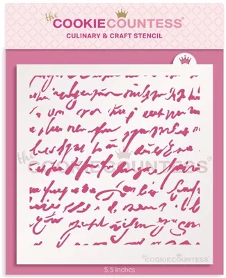 cookie-countess-antique-love-pattern-stencil Cookie Countess Antique Love Pattern Stencil