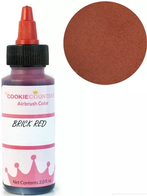 cookie-countess-brick-red-airbrush-color-2-oz Cookie Countess Brick Red Airbrush Color - 2 oz