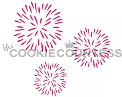 cookie-countess-fireworks-stencil Cookie Countess Fireworks Stencil