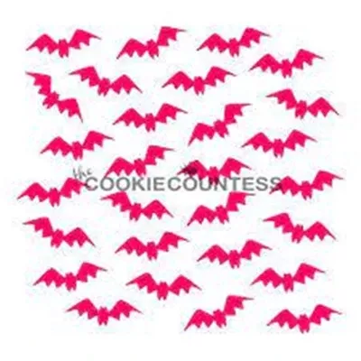 cookie-countess-fluttering-bats-stencil Cookie Countess Fluttering Bats Stencil