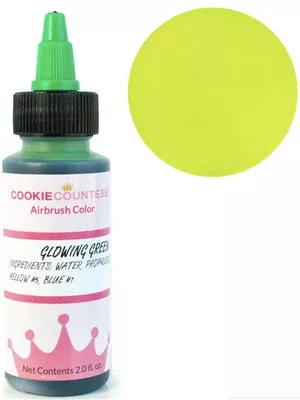 cookie-countess-glowing-green-airbrush-color-2-oz Cookie Countess Glowing Green Airbrush Color - 2 oz