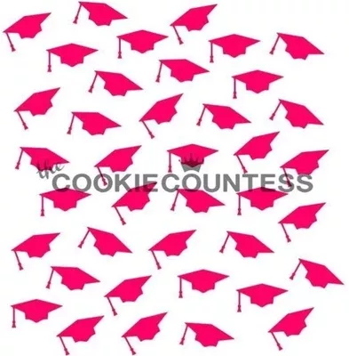 cookie-countess-graduation-caps-stencil Cookie Countess Graduation Caps Stencil