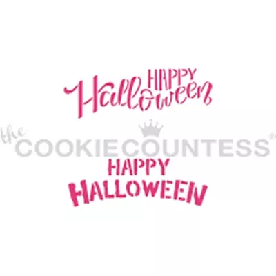 cookie-countess-happy-halloween-2-fonts-stencil Cookie Countess Happy Halloween 2 Fonts Stencil