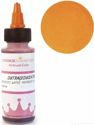 cookie-countess-outrageously-orange-airbrush-color-2-oz Cookie Countess Outrageously Orange Airbrush Color - 2 oz