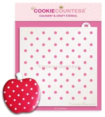 Cookie Countess Small Dots Stencil