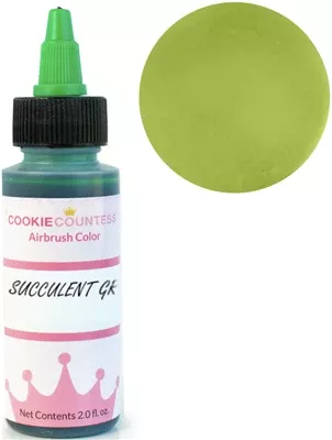 cookie-countess-succulent-green-airbrush-color-2-oz Cookie Countess Succulent Green Airbrush Color - 2 oz