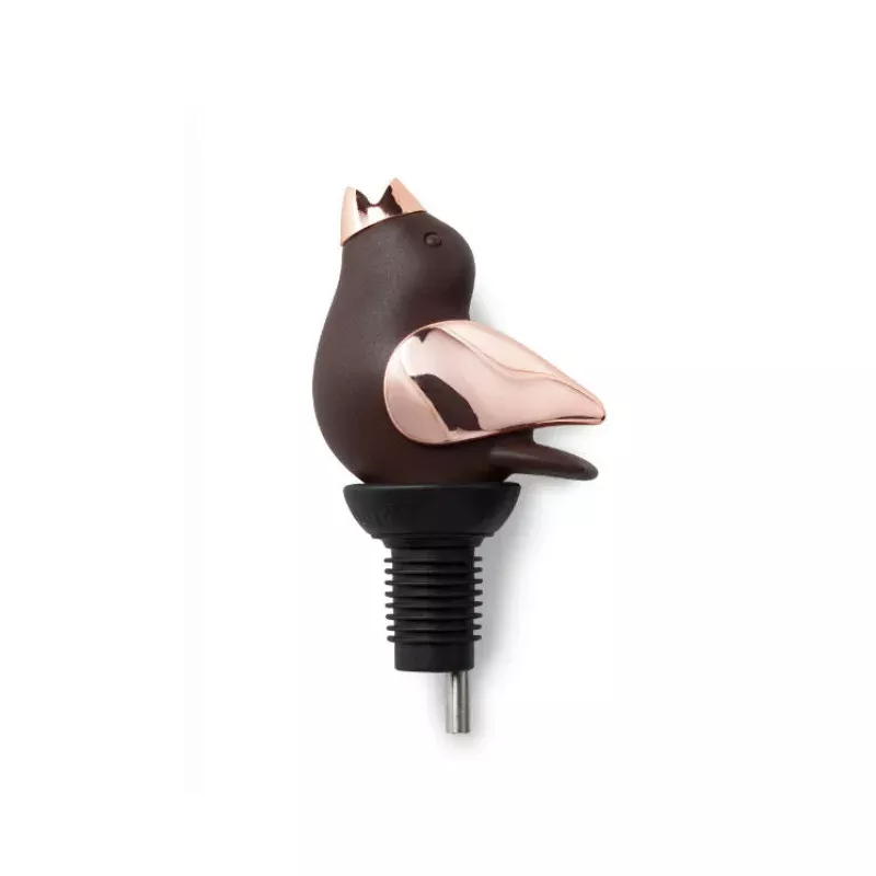 copper-brown-chirpy-top-wine-pourer Copper/Brown Chirpy Top Wine Pourer