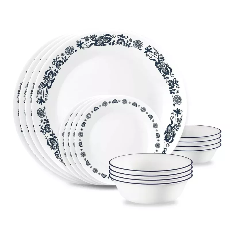 corelle-16pc-old-town-blue-dinnerware-set Corelle 16pc Old Town Blue Dinnerware Set