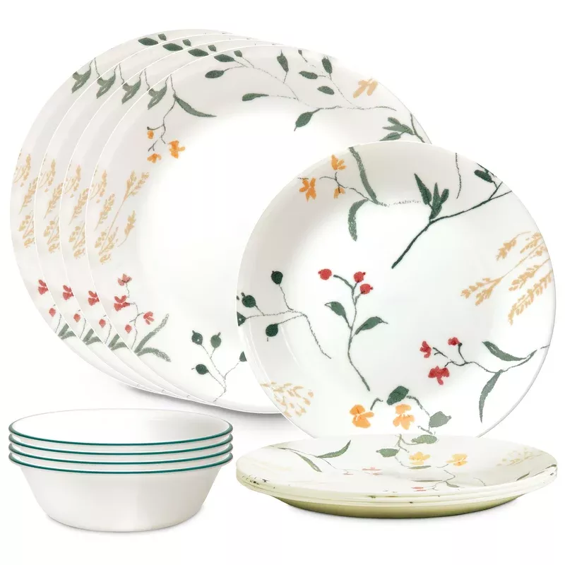 corelle-wildflower-scatter-12-piece-dinnerware-set-service-4 Corelle Wildflower Scatter 12-piece Dinnerware Set Service for 4