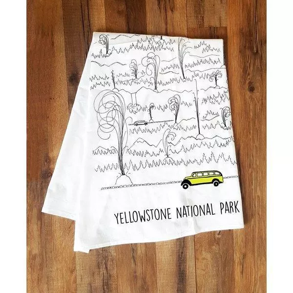 corvidae-tea-towel-yellowstone-jammer-geyser Corvidae Tea Towel: Yellowstone Jammer & Geyser