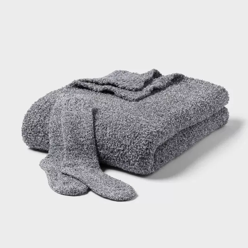 Cozy Gift Set Throw Blanket Blue – Threshold