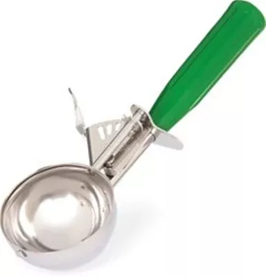 crestware-12-green-handle-stainless-steel-disher Crestware #12 (Green Handle) Stainless Steel Disher