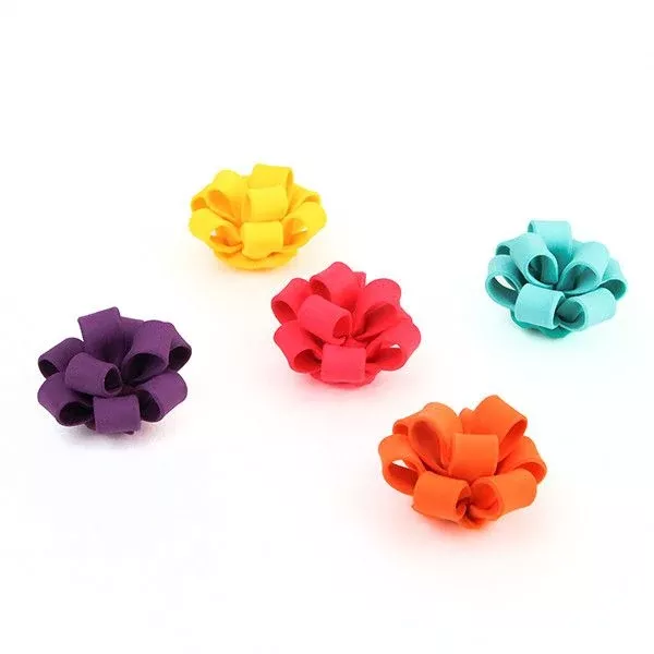 Cupcake Bows - Assorted Hot Colors