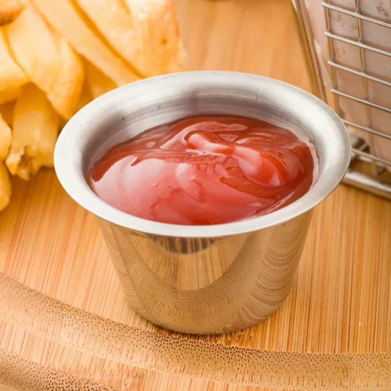 Cups Condiment 2 Ounce Stainless Steel 2 Ounce1 – 10 COUNT