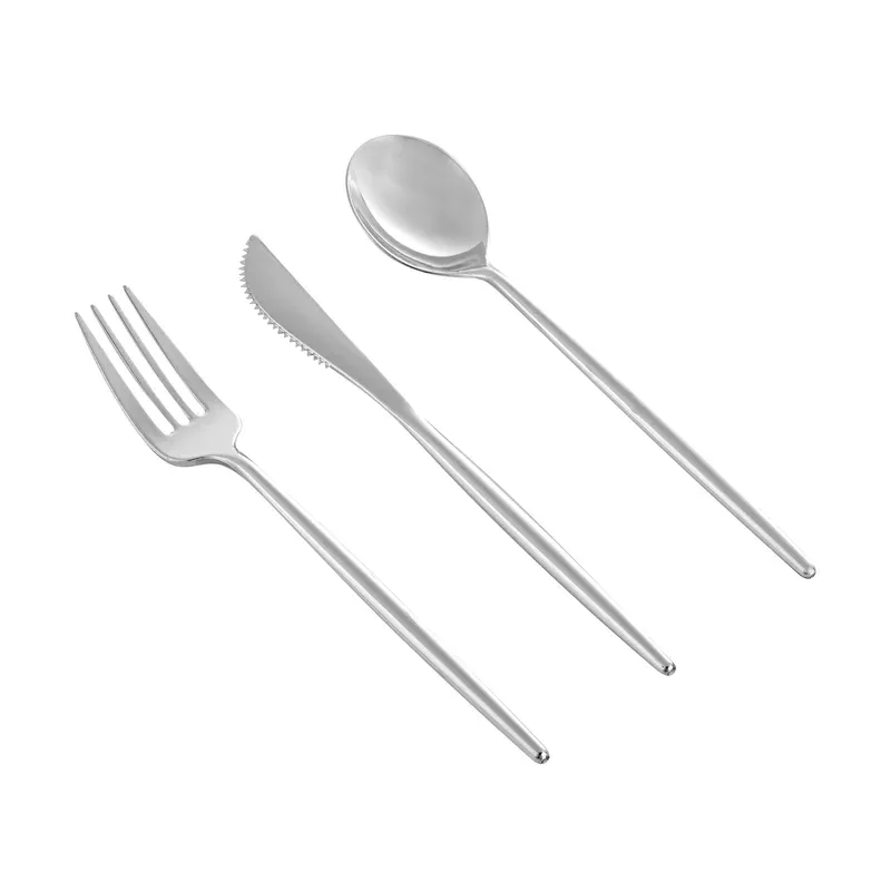 cutlery-sets-fork-knife-spoon-moderna-plastic-silver-7-50-inch3-20-count Cutlery Sets Fork/Knife/Spoon Moderna Plastic Silver 7.50 Inch3 – 20 COUNT