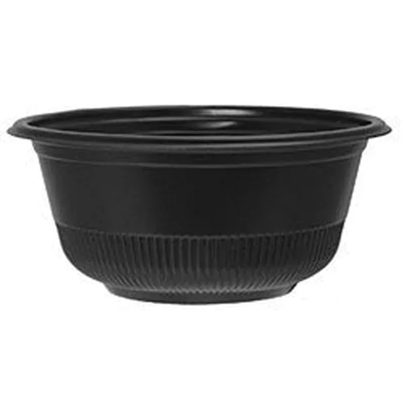 D & W Fine Pack 12 oz. Hot Cold Black Container-50 Each-50/Box-10/Case