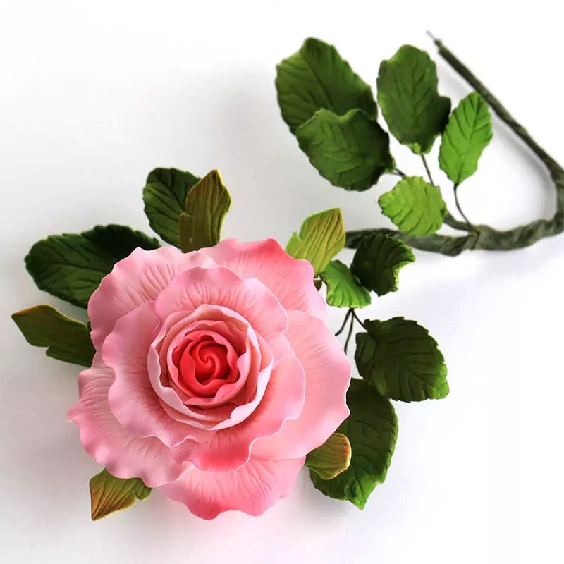 dainty-rose-spray-with-leaves Dainty Rose Spray with Leaves