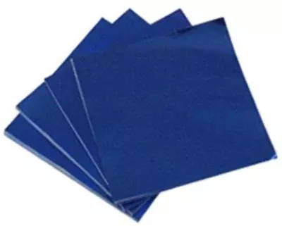 Dark Blue 6" X 6"Foil Squares -- 125 Count
