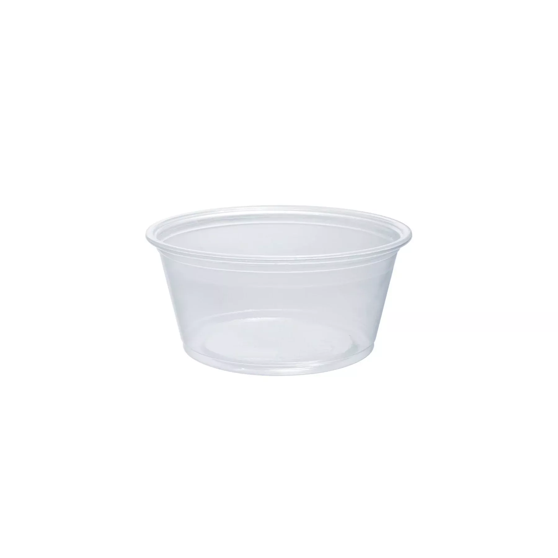 dart-325pc-3-25-oz-clear-plastic-souffl-portion-cup-case-2500 Dart 325PC - 3.25 oz. Clear Plastic Soufflé / Portion Cup - Case of 2500