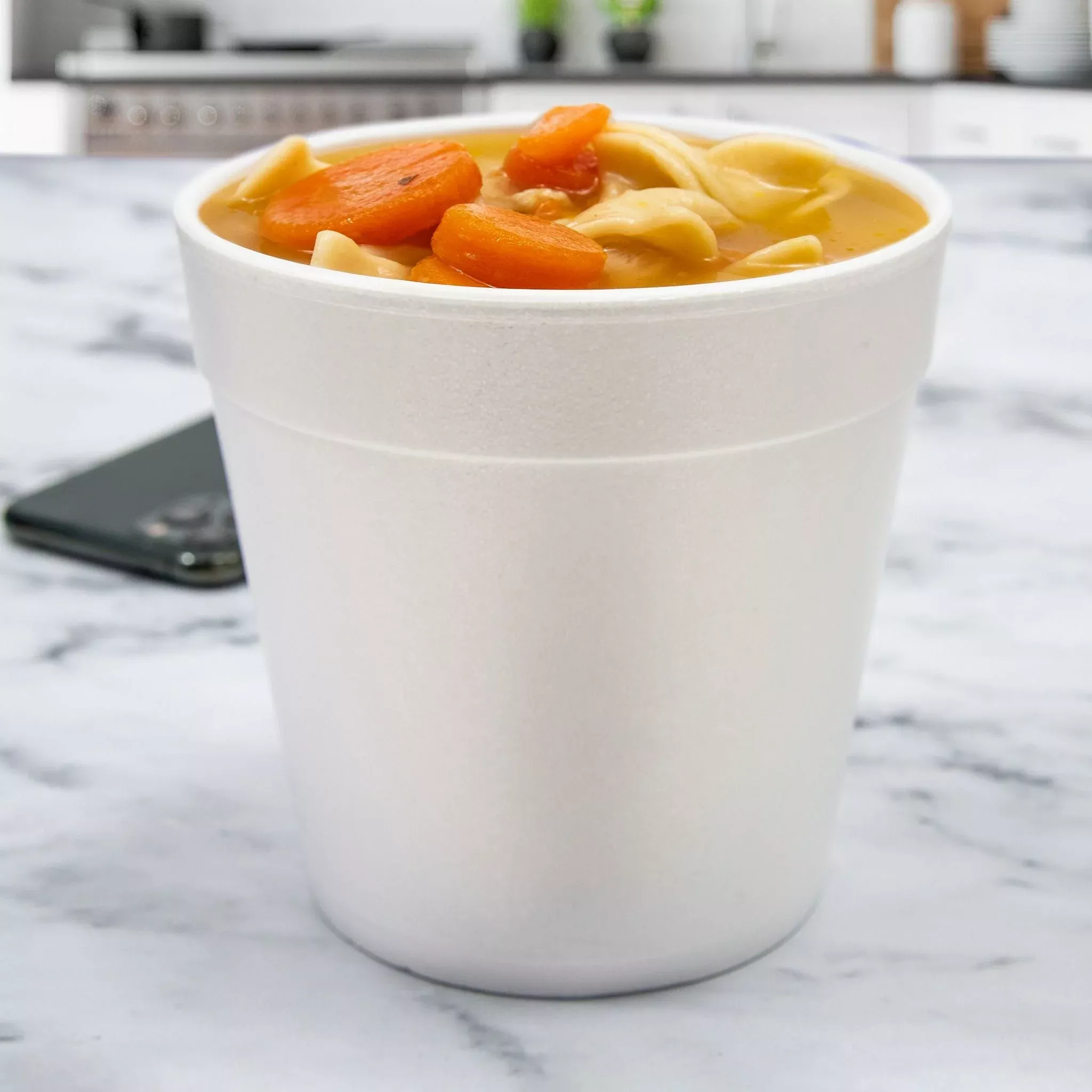 dart-32mj48-32oz-foam-container-white-case-500 Dart 32MJ48 - 32oz Foam Container, White - Case of 500