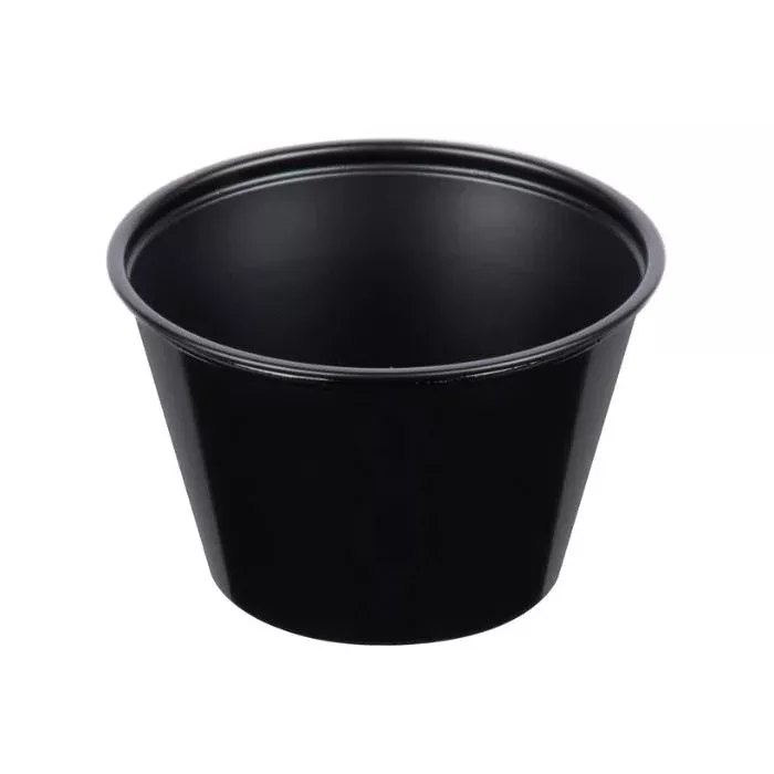 dart-p400blk-plastic-portion-cup-4oz-black-case-2500 Dart P400BLK - Plastic Portion Cup, 4oz, Black - Case of 2500