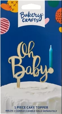 decopac-oh-baby-shaped-cake-topper Decopac Oh Baby Shaped Cake Topper