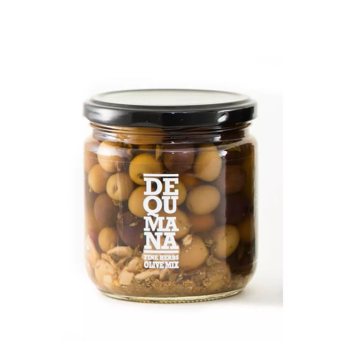 dequmana-mixed-olives-herbs-12oz Dequmana Mixed Olives & Herbs, 12oz