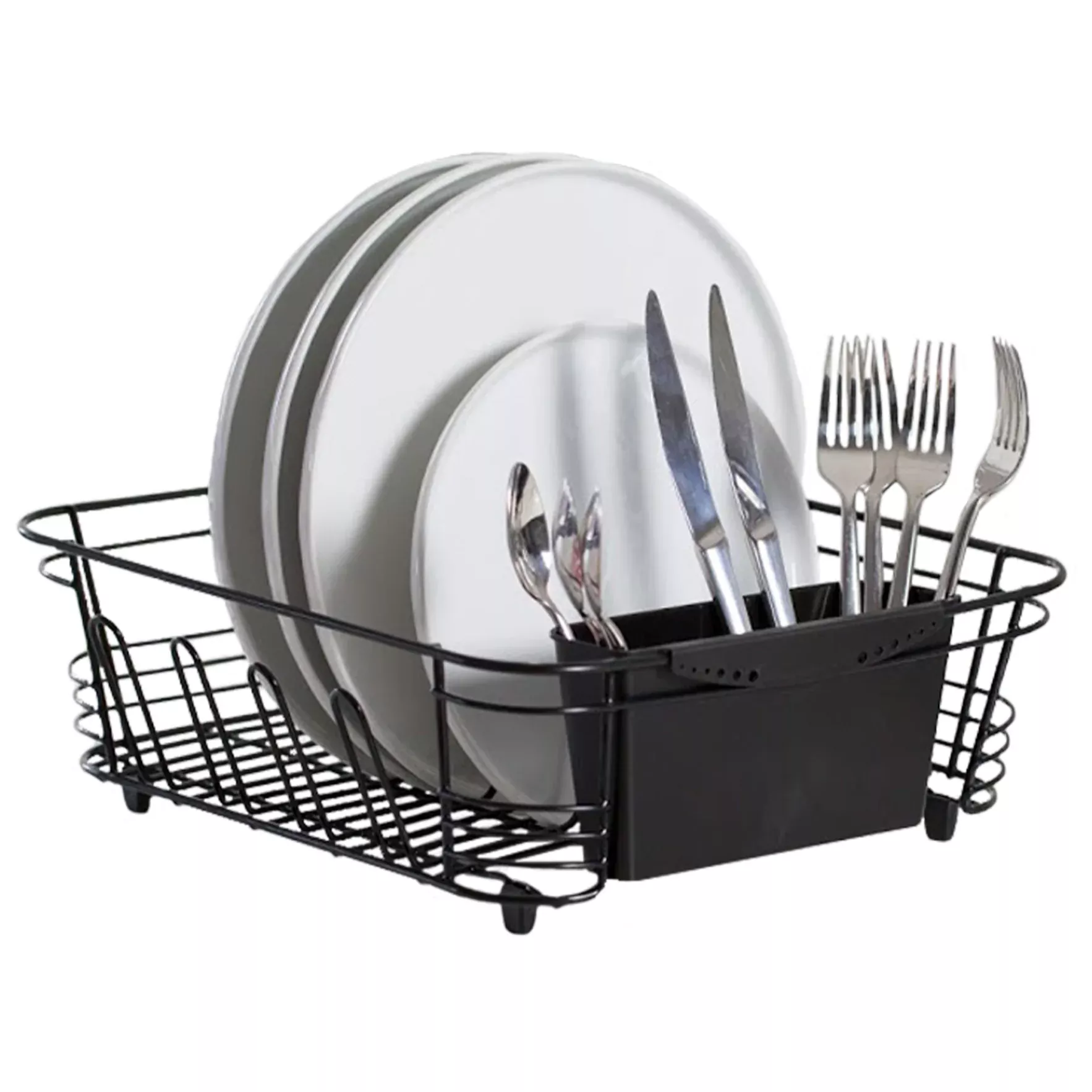dish-drainer-2-pc-set-black DISH DRAINER 2 PC SET BLACK