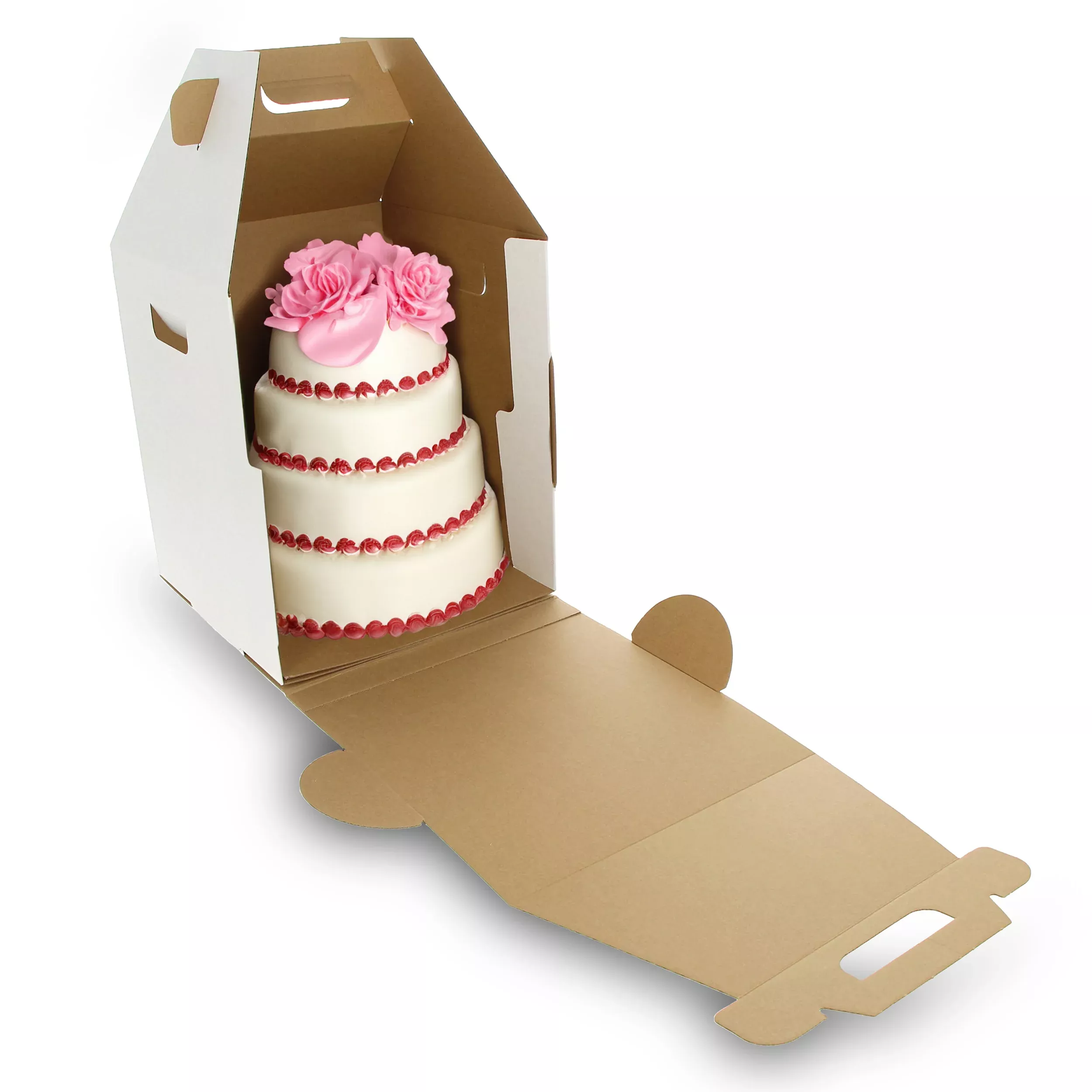 Disposable Cake Carrier Tall Cake Caddy Deep Cake Box 10-Pack
