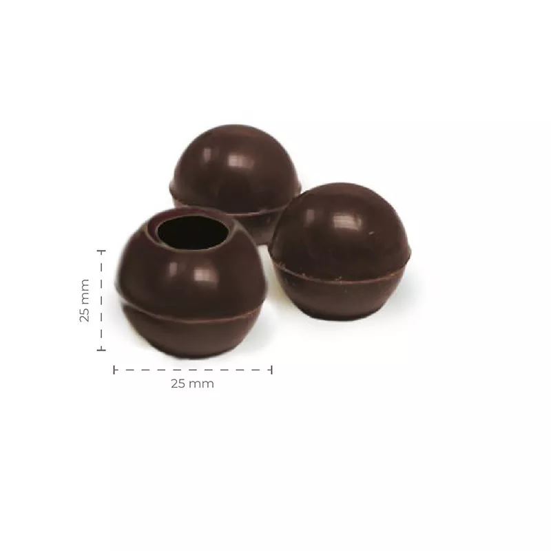 dobla-dark-chocolate-truffle-shells-1-504-ct Dobla - Dark Chocolate Truffle Shells - 1" (504 ct)