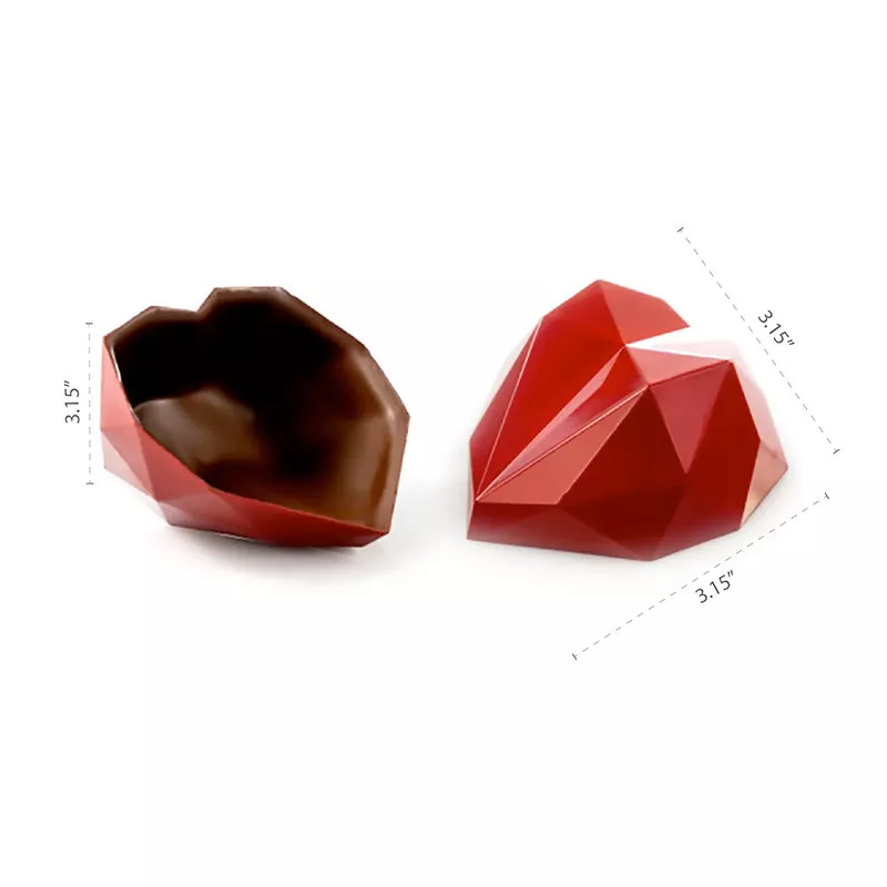 dobla-red-chocolate-heart-coupole-36-ct Dobla - Red Chocolate Heart Coupole (36 ct)