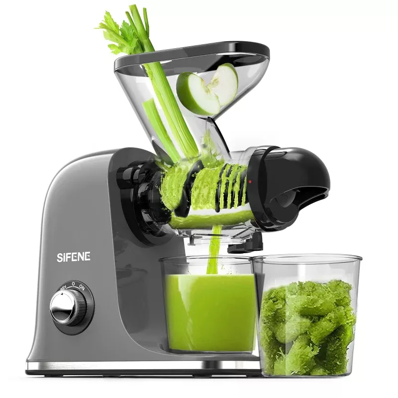 dual-mouth-masticating-juicer-classic-gray Dual Mouth Masticating Juicer Classic Gray