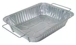 durable-packaging-half-size-aluminum-steam-table-pan-w-handles-case-50 Durable Packaging - Half-Size Aluminum Steam Table Pan w/ Handles - Case of 50