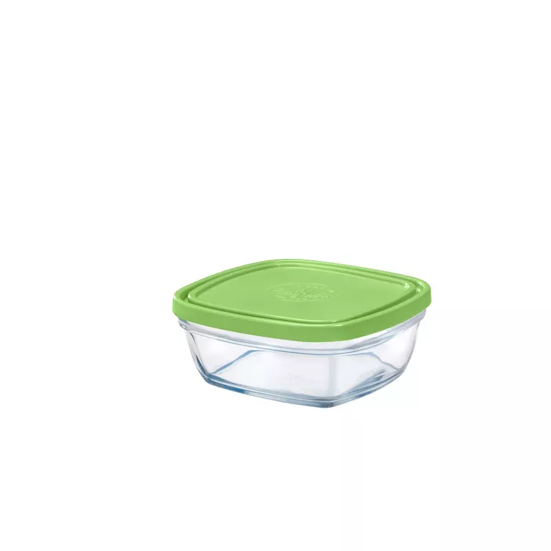duralex-lys-square-stackable-bowl-with-green-lid-14-cm-5-1-2-in Duralex – Lys Square Stackable Bowl with Green Lid 14 cm (5 1/2 in)