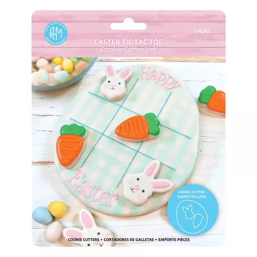 Easter Tic Tac Toe Cookie Cutter Set