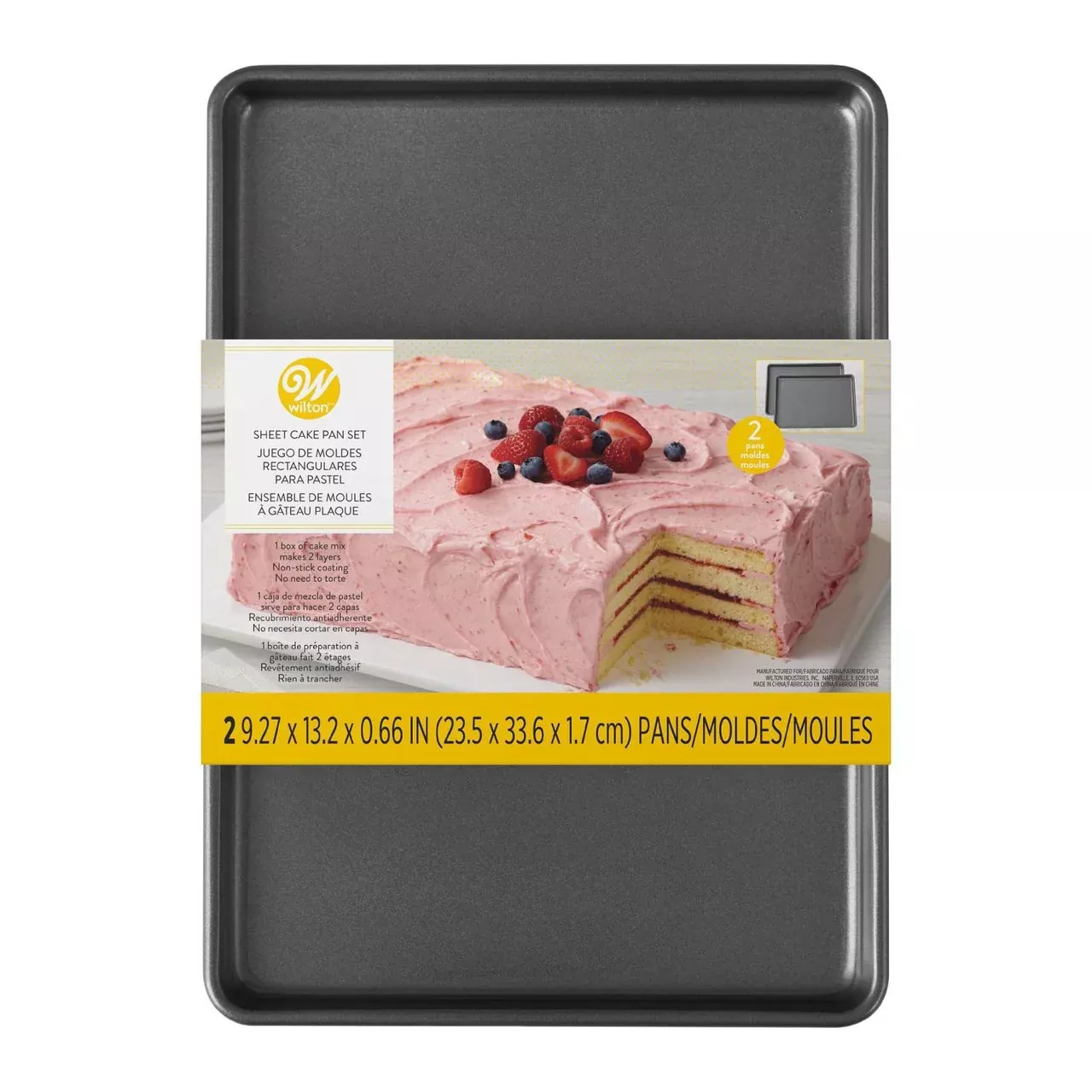 easy-layers-sheet-cake-pan-9x13-inch-2-piece-set-wilton Easy Layers! Sheet Cake Pan, 9x13 Inch, 2-Piece Set, Wilton