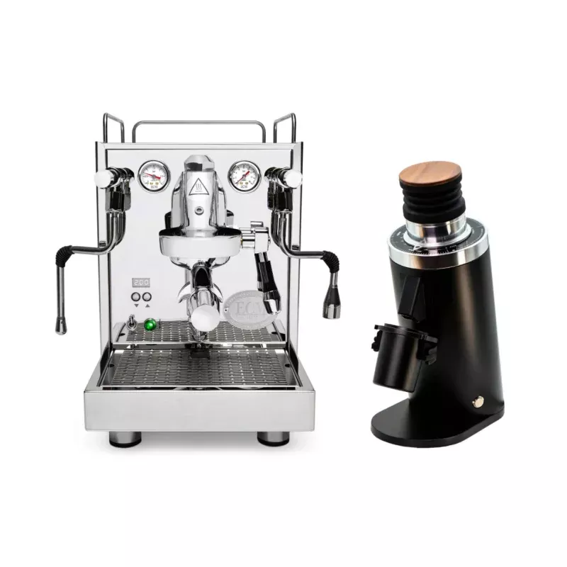 ecm-mechanika-max-df64-grinder-black-bundle ECM Mechanika Max & DF64 Grinder (Black) Bundle