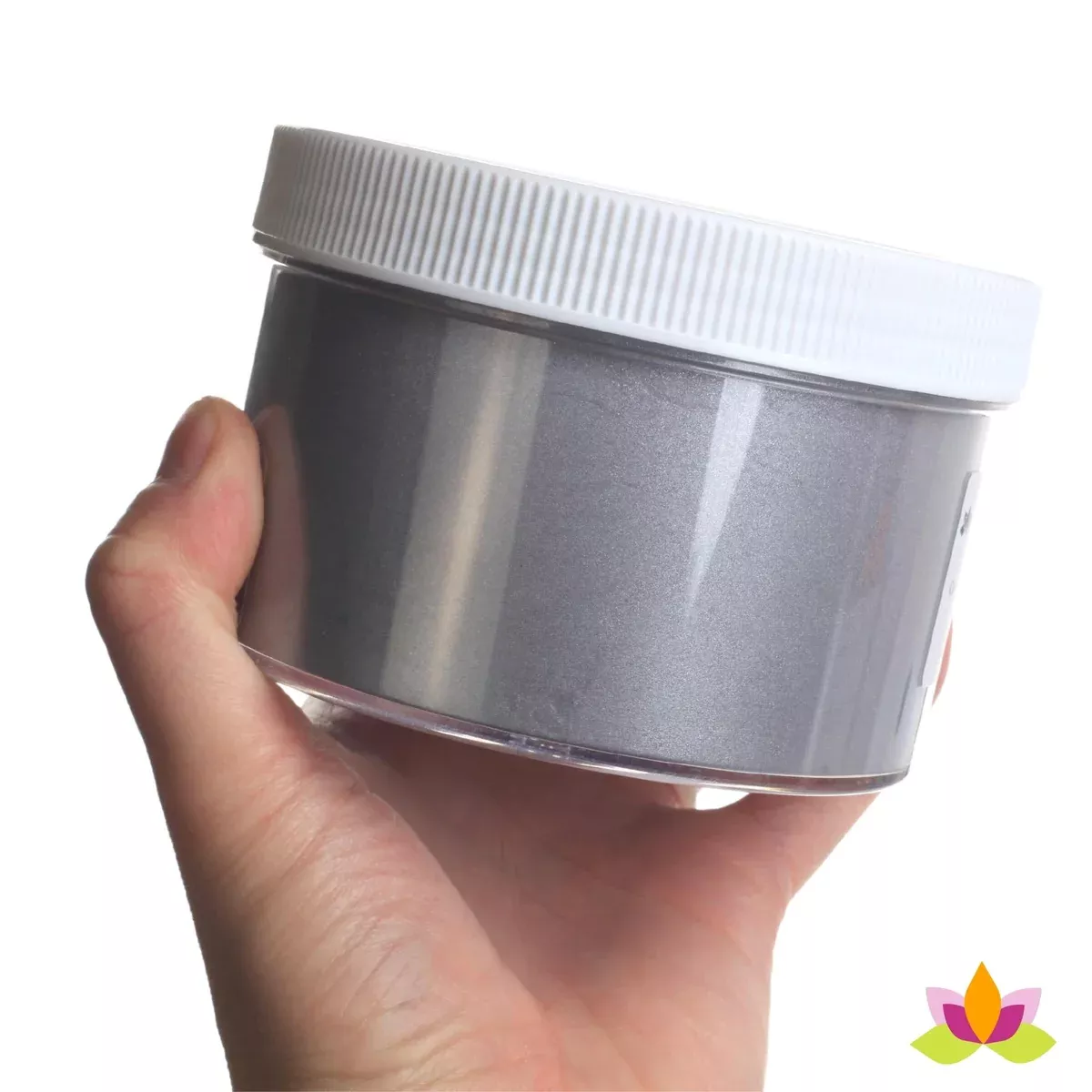 EDIBLE Coin Silver Lustre Dust 8oz Jar