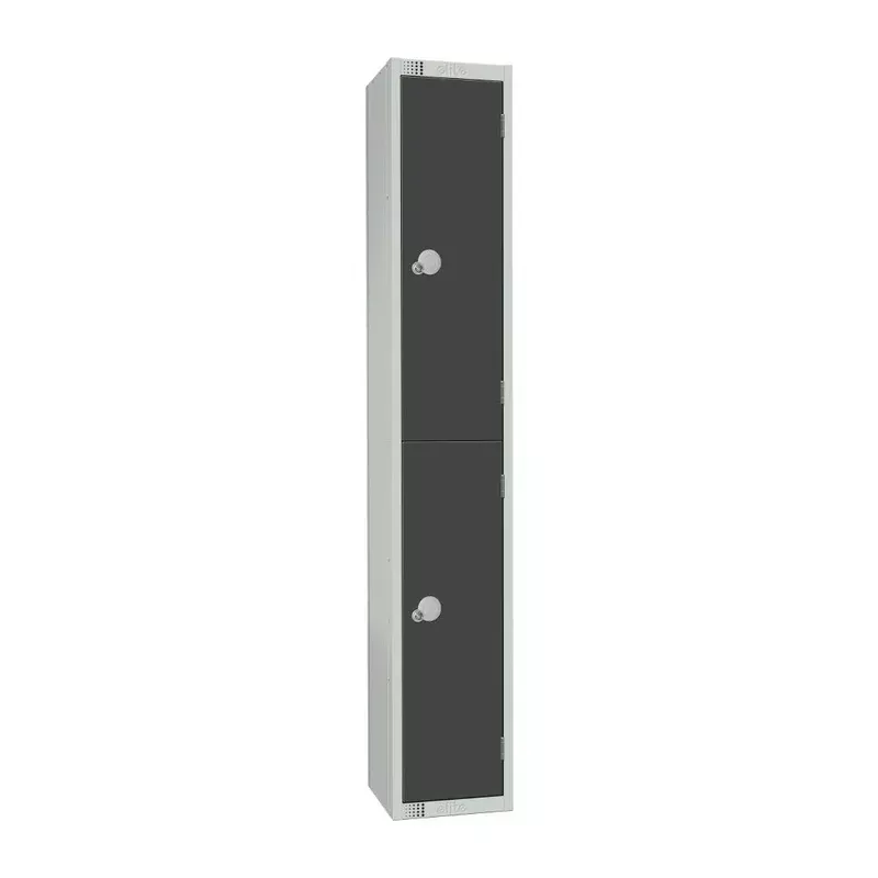 elite-double-door-coin-return-locker-graphite-grey-gr678-cn Elite Double Door Coin Return Locker Graphite Grey – GR678-CN