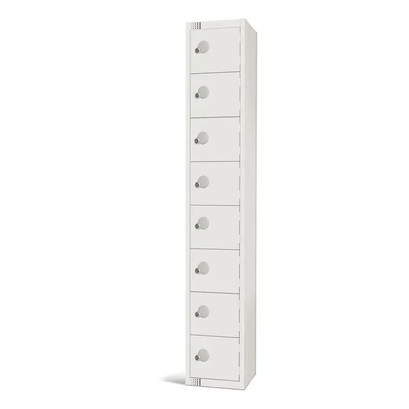elite-eight-door-electronic-combination-locker-white-gr308-el Elite Eight Door Electronic Combination Locker White – GR308-EL