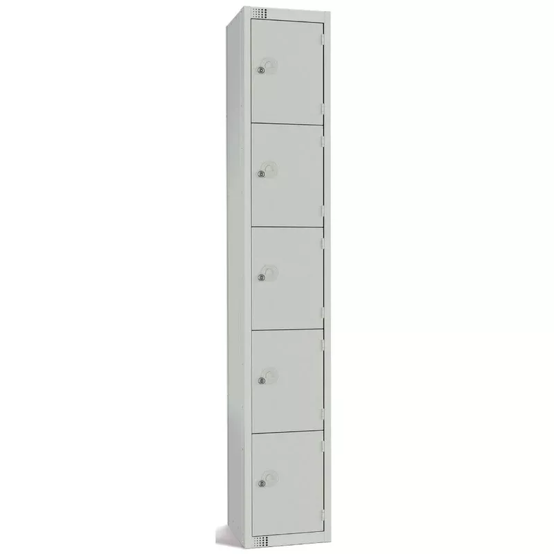 elite-five-door-coin-return-locker-grey-cg610-cn Elite Five Door Coin Return Locker Grey – CG610-CN
