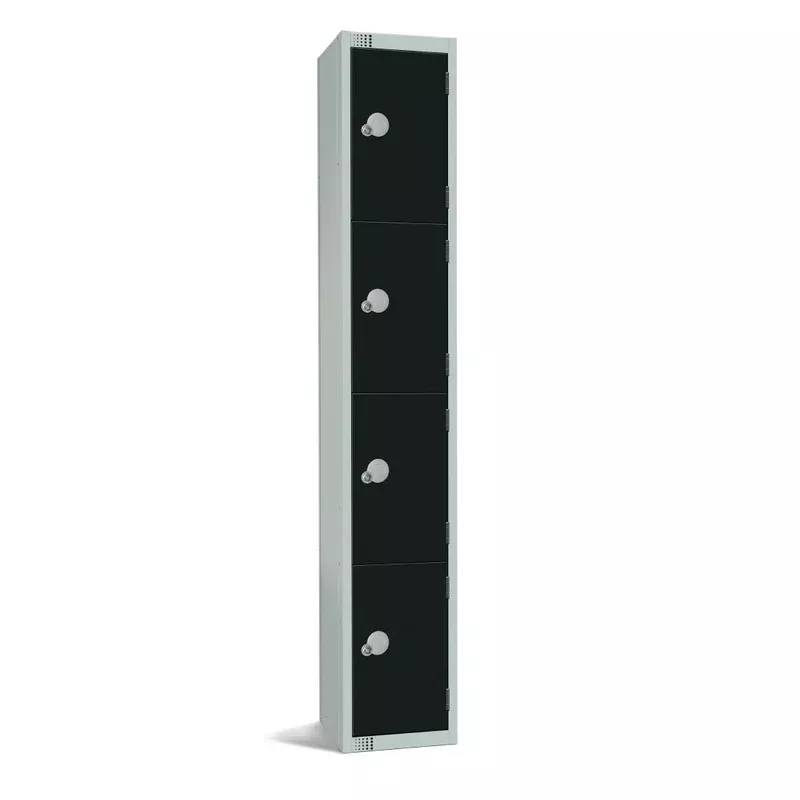 elite-four-door-coin-return-locker-black-gr687-cn Elite Four Door Coin Return Locker Black – GR687-CN