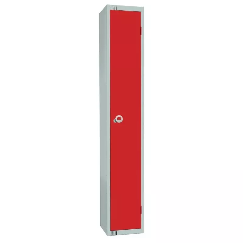 elite-single-door-electronic-combination-locker-with-sloping-top-red-w949-els Elite Single Door Electronic Combination Locker with Sloping Top Red – W949-ELS