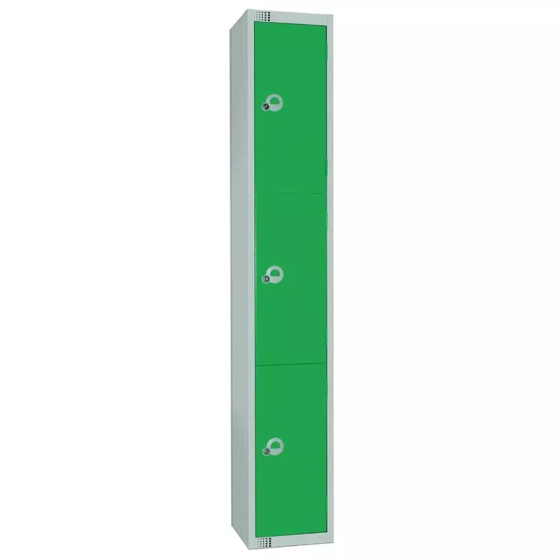 elite-three-door-coin-return-locker-green-w986-cn Elite Three Door Coin Return Locker Green – W986-CN