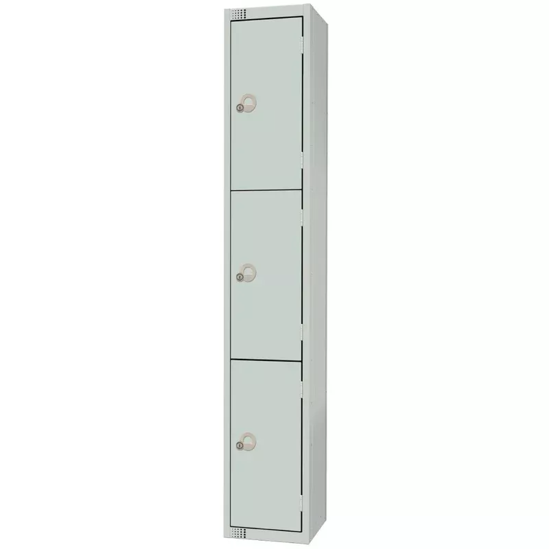elite-three-door-padlock-locker-grey-w931-p Elite Three Door Padlock Locker Grey – W931-P