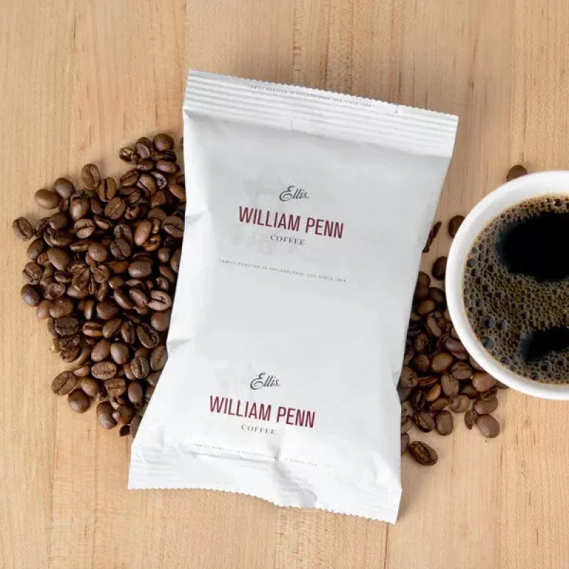 ellis-2-oz-william-penn-regular-coffee-packet-128-case Ellis 2 oz. William Penn Regular Coffee Packet – 128/Case